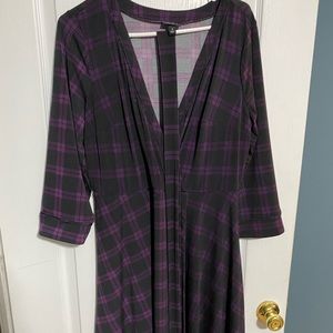 Purple plaid torrid dress